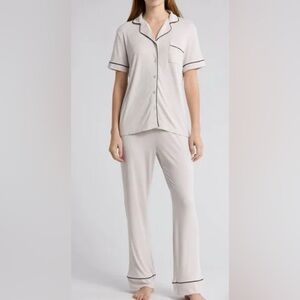 Nicole Miller Cream 3 Piece Pajama Set